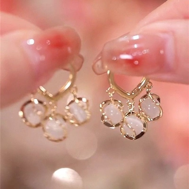 2025 Korean New Simple Temperament Circle Pearl Earrings Fashion Small Versatile Earrings  Jewelry